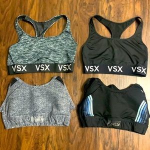 Set of 4 PINK Victoria Secret SportsBras